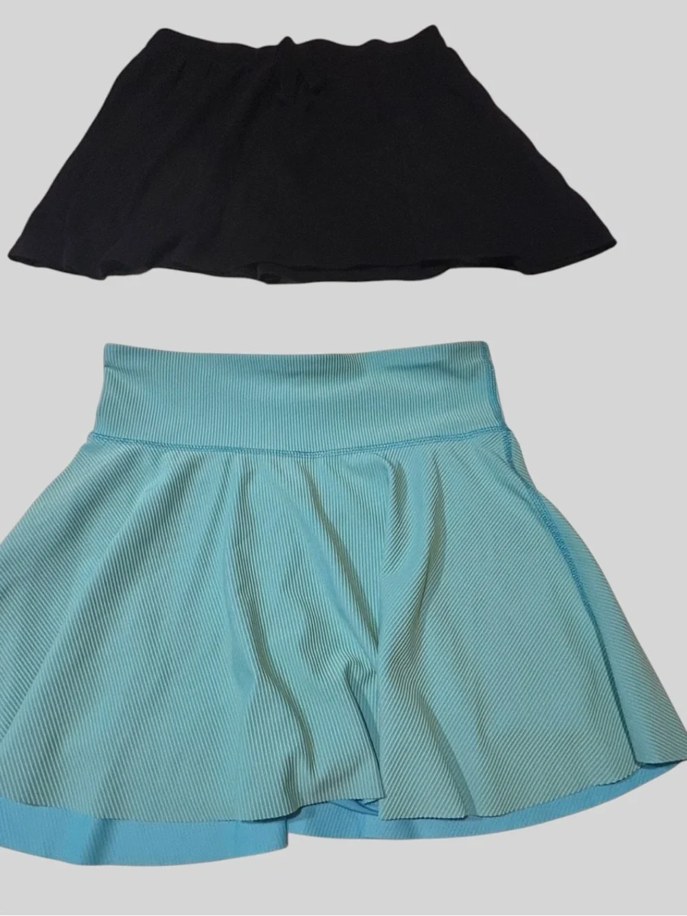 Kids Athletic Skort & Shorts Bundle  - Blue, Black, multicolor neon, Navy Floral